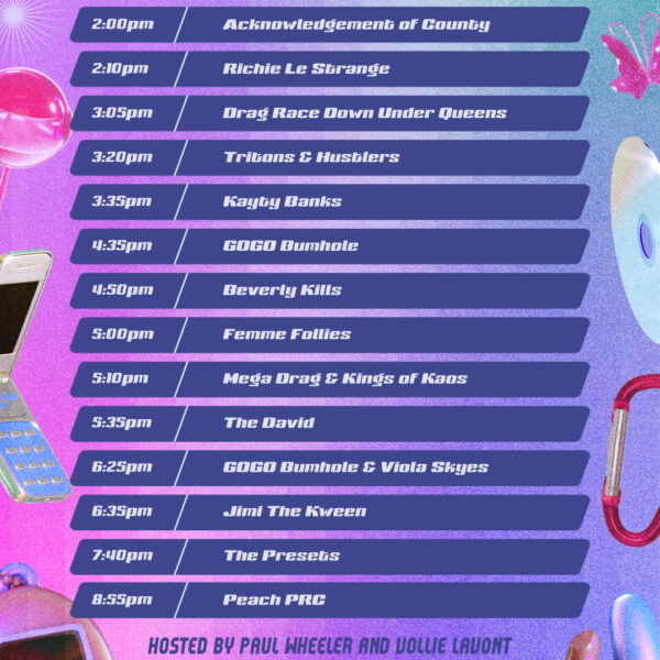 Big Gay Day Main Stage Set Times